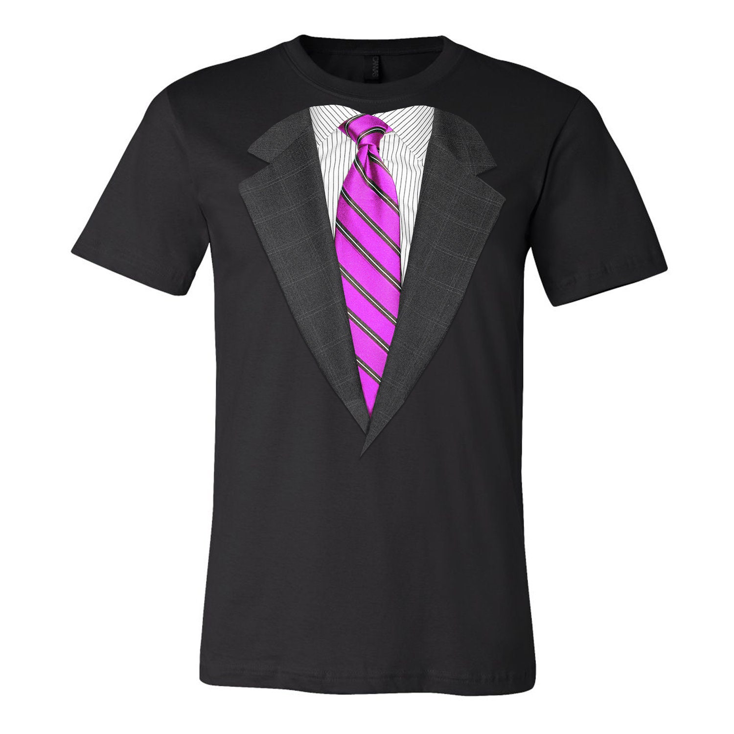 suit tie t shirt