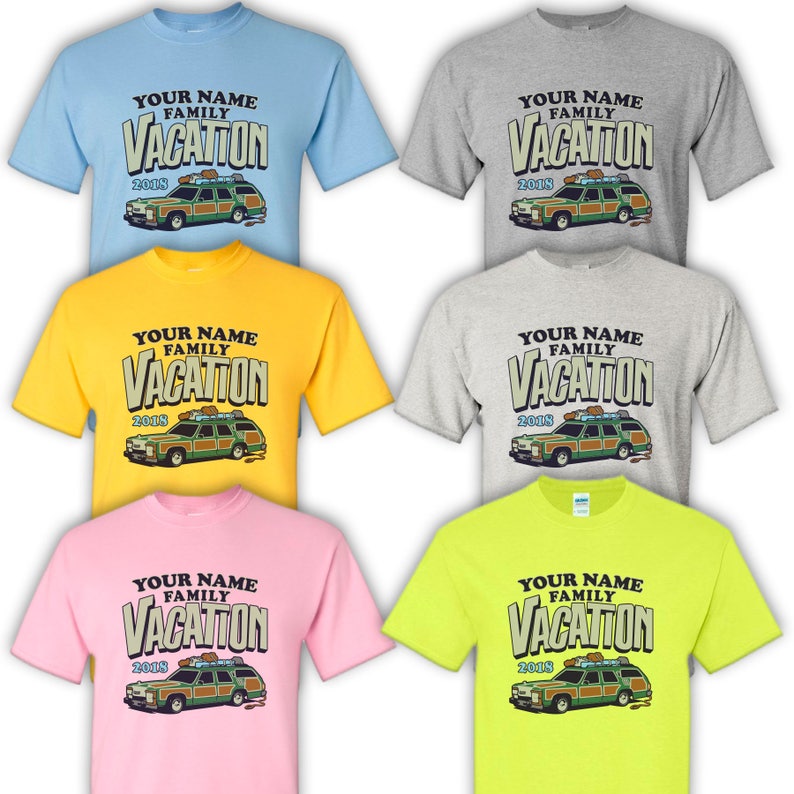 Custom 2024 Griswold "Vacation" Family Road Trip Station Truckster T-shirts for the whole Family!