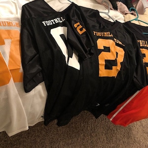 CUSTOM Football Team Name and Number Jersey with custom back and sleeve numbers. image 8