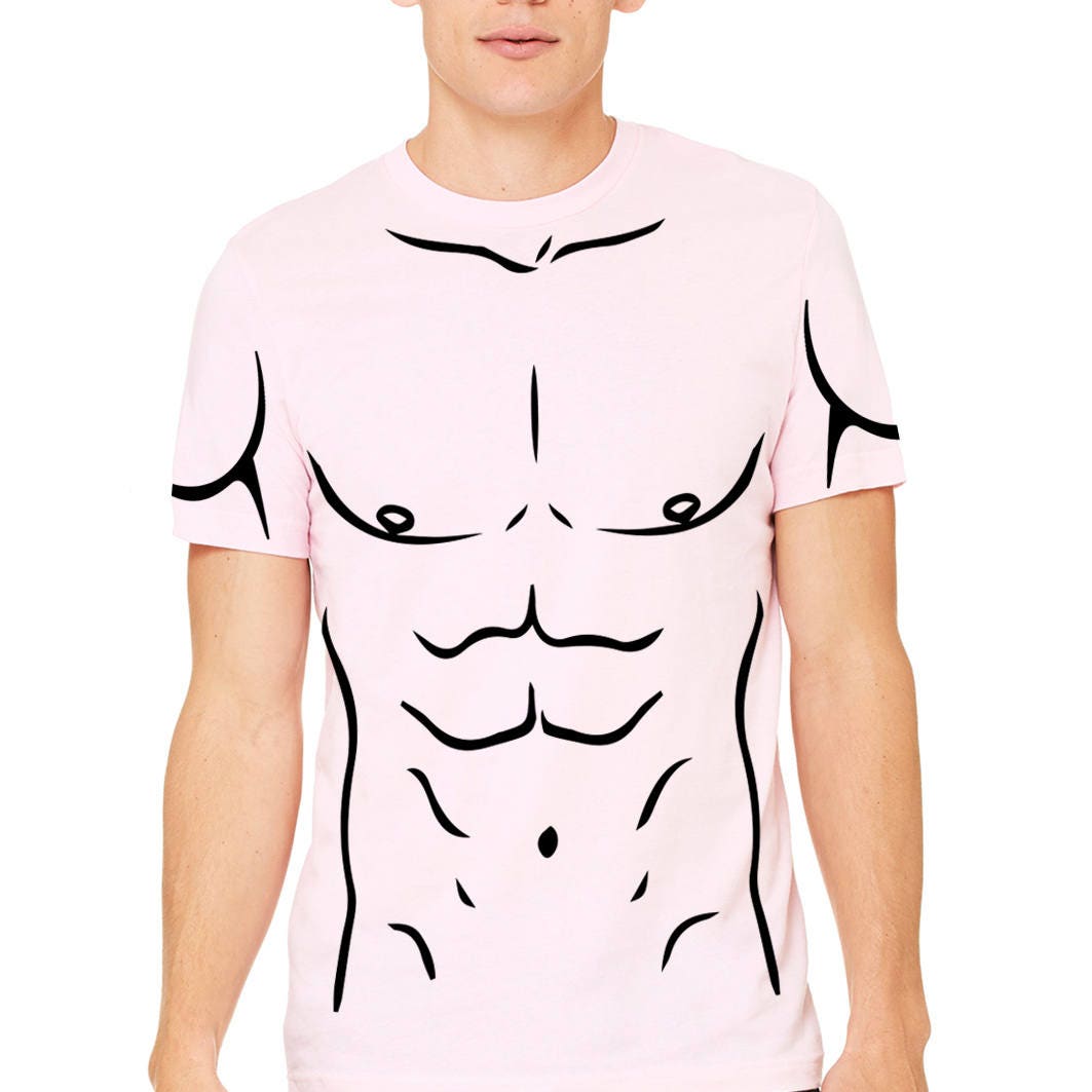 Strong Muscle Man Funny Costume T-shirts with sleeve -  Portugal