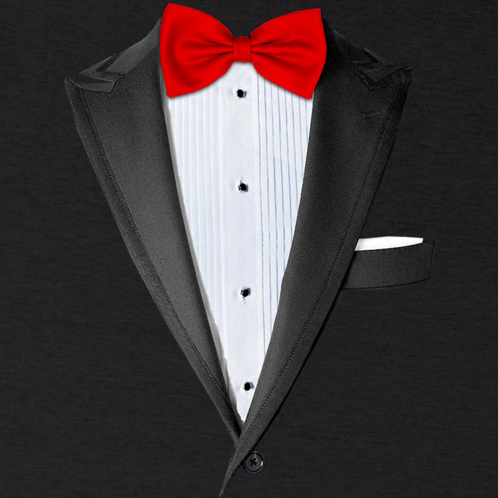 Realistic Tuxedo Tshirt. Tux and Bow Tie Suit Tshirts and Etsy