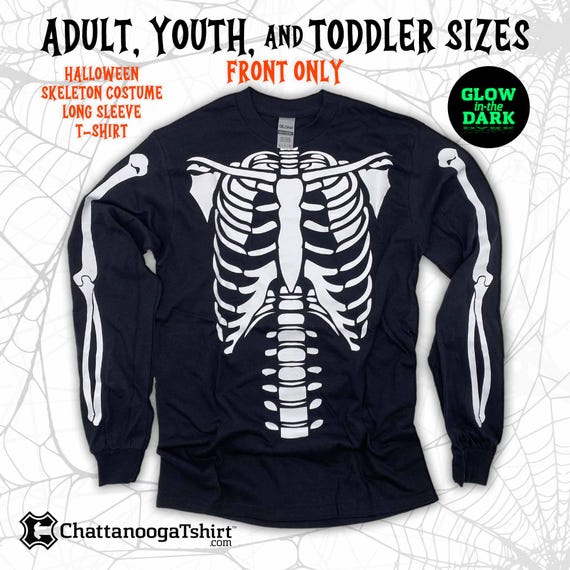 Glow In The Dark Skeleton Kit Adult Black White Glow In The Dark Skeleton Kit Adult Black White