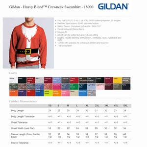 Christmas Santa Claus Costume Sweatshirt or Long Sleeve T-shirt image 6