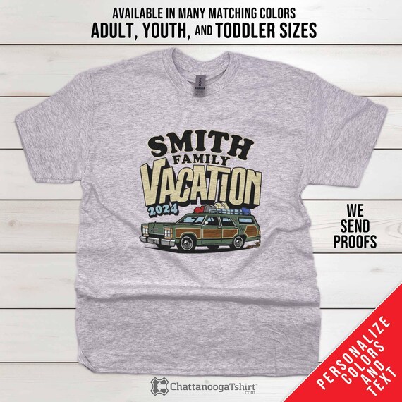 Custom Griswold Style Family Road Trip T-Shirts: Funny Vacation 2025 Matching Group Tees