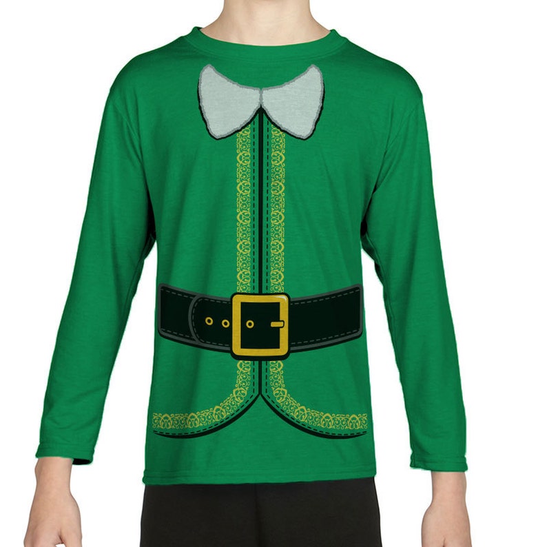 Christmas Elf Costume T-shirt Longsleeve and Short Sleeve - Etsy