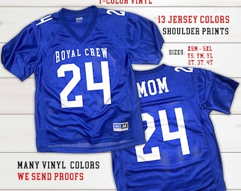 Customizable Sports Fan Jersey: Personalized Team Name & Number, Athletic Uniform Shirt, Custom Teams Jerseys