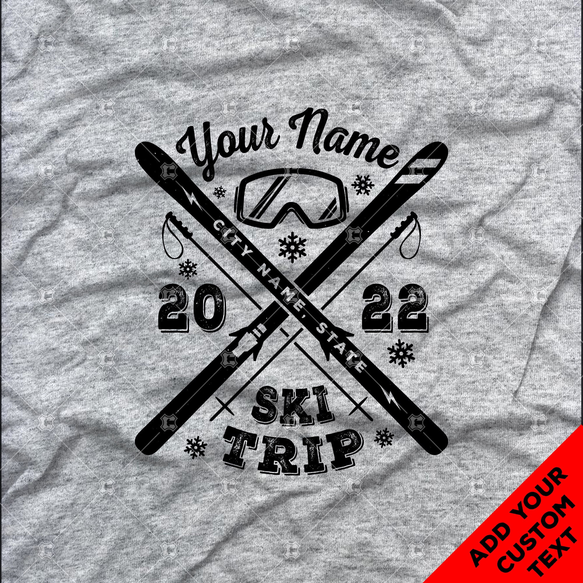 Custom Snow Ski Vacation Shirts Your Family Name Ski Trip