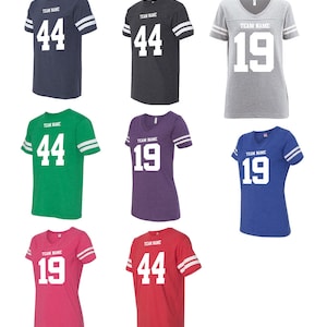 CUSTOM Vintage Football Jersey with Your Team Name and Number image 4