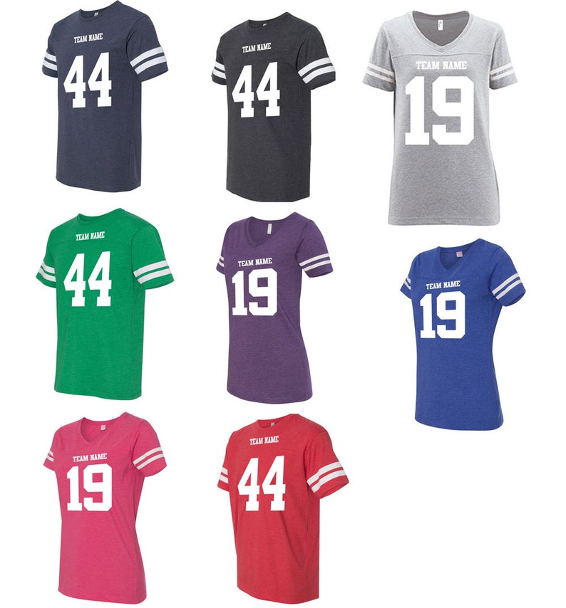 CUSTOM Vintage Football Jersey With Your Team Name and Number Etsy