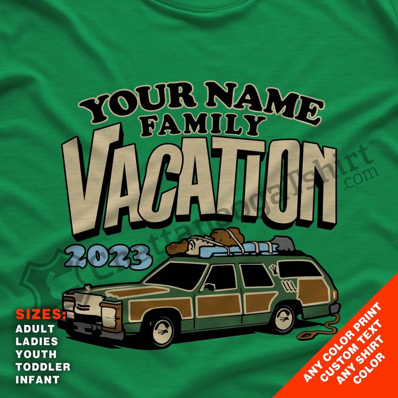 Custom 2024 Griswold "Vacation" Family Road Trip Station Truckster T-shirts for the whole Family!