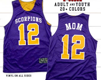 Custom Basketball Fan Jersey: Personalized Team Name Number, Athletic Uniform Tank-top Team Jerseys