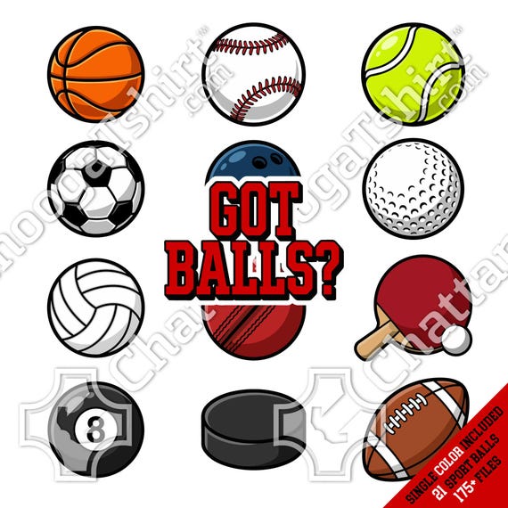 Sports Ball SVG Bundle, Minimalist Vector Icons for Football Soccer Baseball Basketball Volleyball Golf