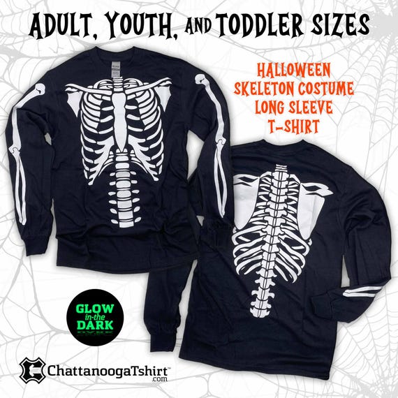 thumbnail image 2 of Glow In The Dark Maternity Couple Halloween T-Shirt | Skeleton Pregnancy Top Matching Set For Him & Her 2 of 14