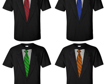 Suit Up Realistic Suit and Tie T-shirts 