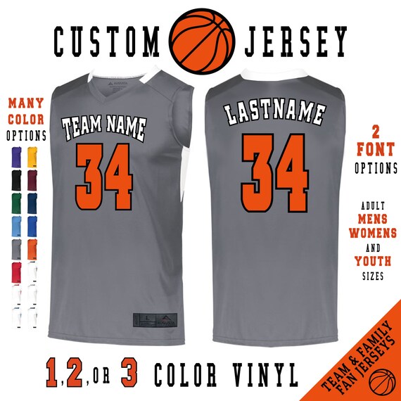 Custom Basketball Jersey for Men Youth Kids with Name Number and Team Logo,  Personalized Jerseys Blank -Fade