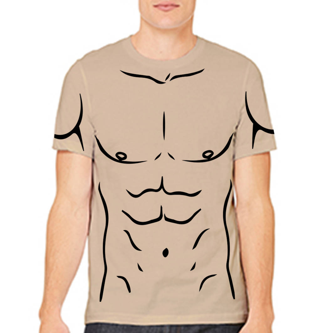 Strong Muscle Man Funny Costume T-shirts with Sleeve -  Canada
