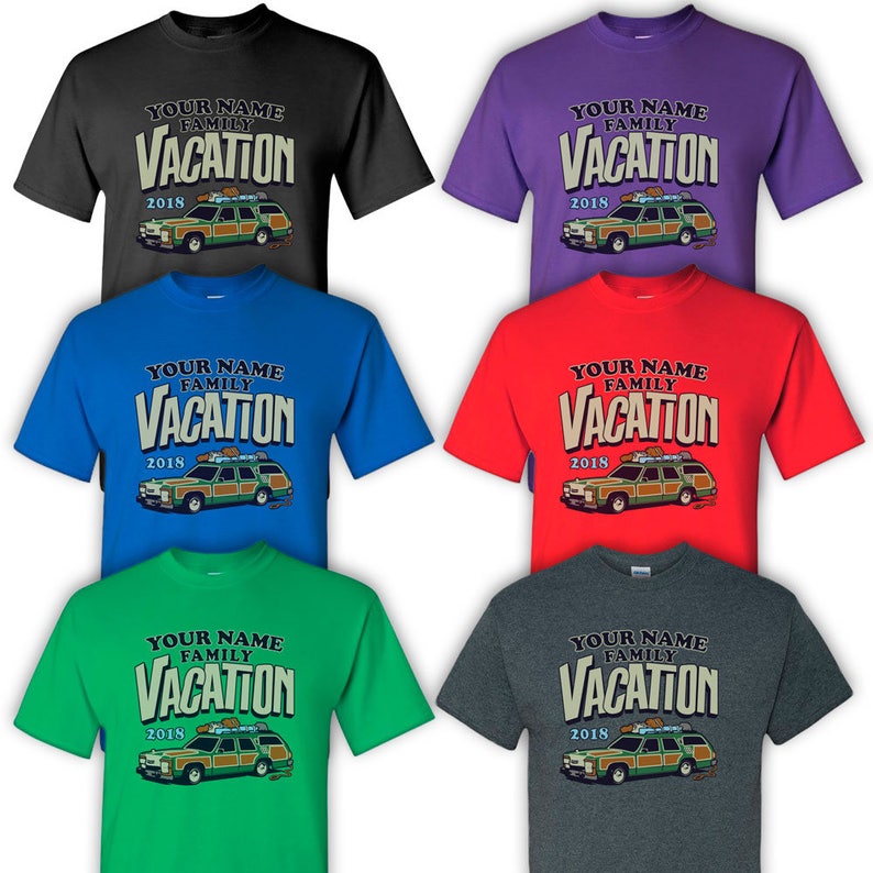 Custom 2024 Griswold "Vacation" Family Road Trip Station Truckster T-shirts for the whole Family!