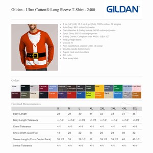 Christmas Santa Claus Costume Sweatshirt or Long Sleeve T-shirt image 3