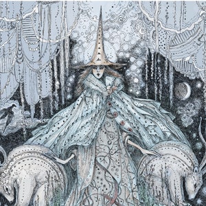 Witch Art - Enchanted Art - Forest Witch Art Print Reproductions by Paulina Fae