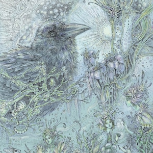 Raven Art Prints - Crow Art Prints - Crows - Ravens - Corvid Magic - Bird Art
