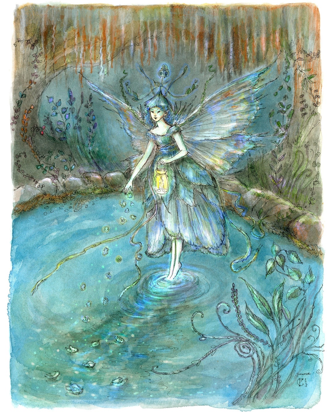 Fairy Art Print by Paulina Fae – Enchanted Fantasy Illustration - Etsy