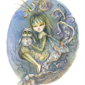 Faerie Art - Fairy Art - Faeries - Whimsical Art Print Reproductions by Paulina Fae