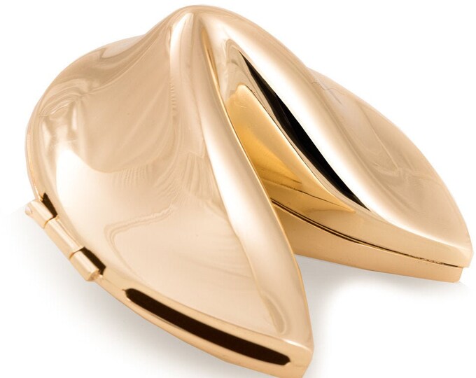 Gold Fortune Cookie Box Jewelry Box Fortune Cookie Corporate Gift Baby Shower Favor Employee