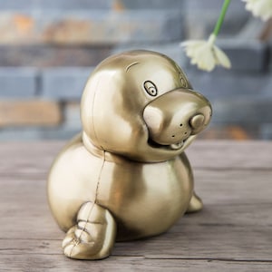 Cofrinho com Selo Personalizado - Cofrinho de Moedas - - Presente de Chá de Bebê - Cofrinho de Animais - Presente Infantil - Cofrinho Gravado
