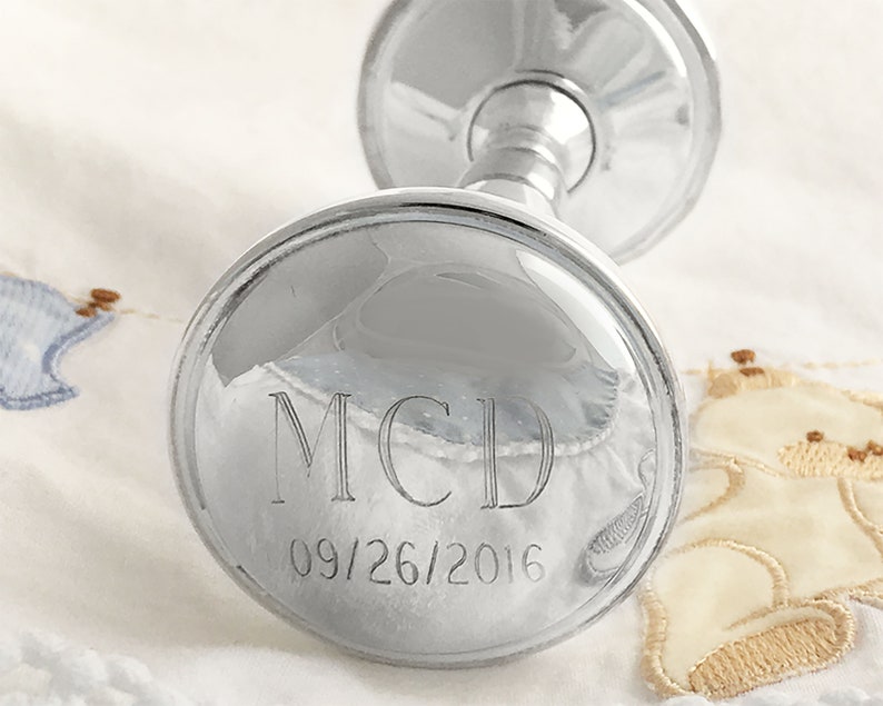 personalized baby rattle