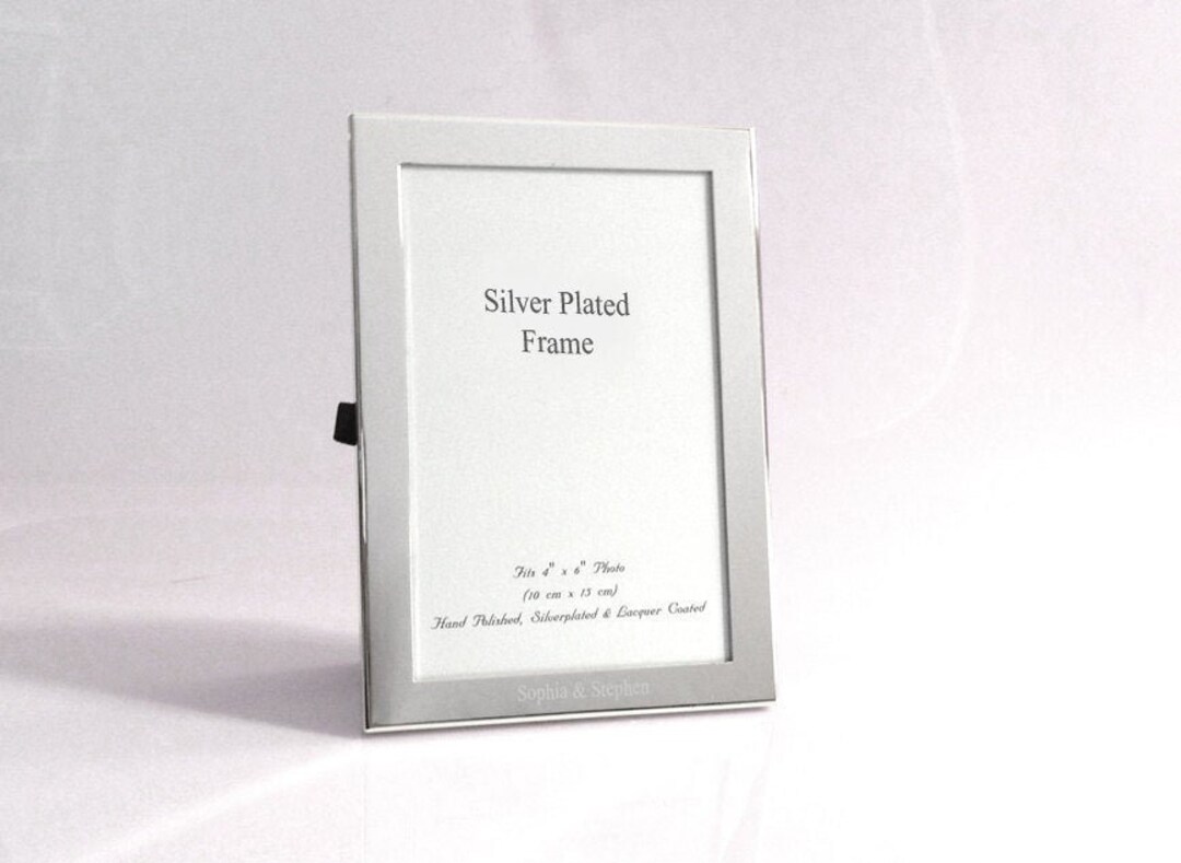 4x6 Photo Frame Cambridge Photo Frame Silver Plated Picture Frame