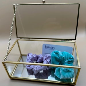 Glass Rectangular Jewelry Box - Personalize Glass Jewelry Box- Engraved Jewelry Box
