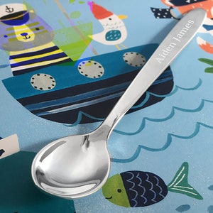 Personalized Baby Spoon - Silver tone Baby Spoon - Baby Shower Gift - Baby Welcome Gift - Silver Spoon - Engraved Baby Spoon - Baby Spoon