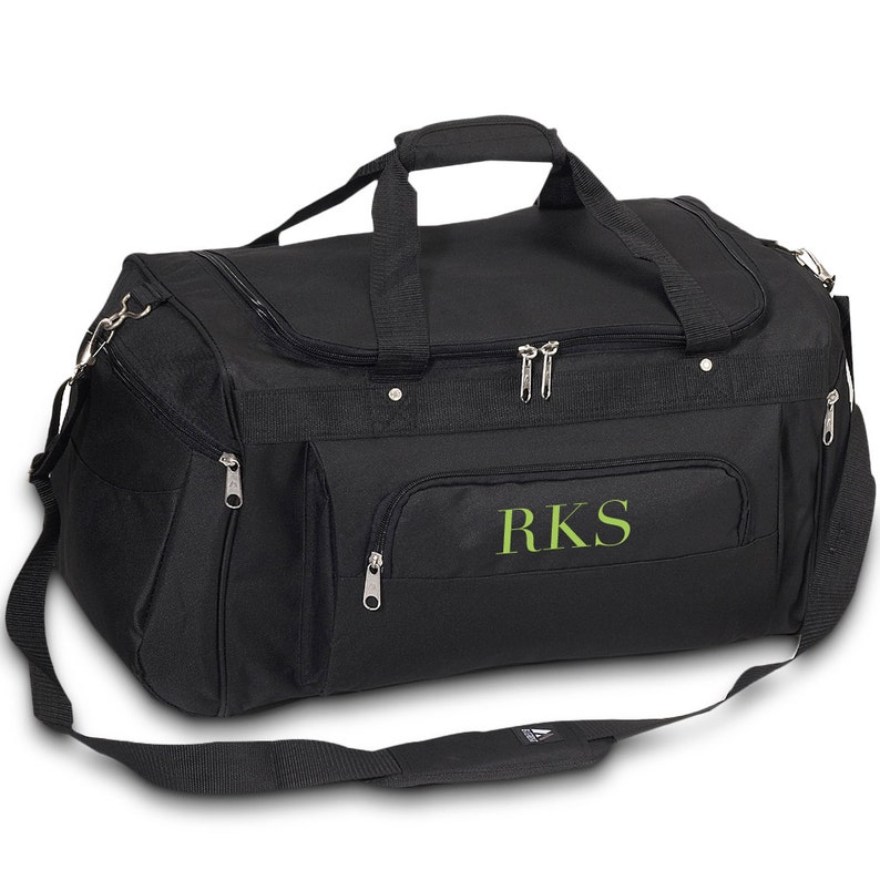 Personalized Sport Duffle Bag Embroider Your Initials or Etsy