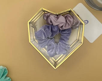 Heart Shaped Glass Keepsake Jewelry Box - Personalize Glass Jewelry Box- Engraved Jewelry Box