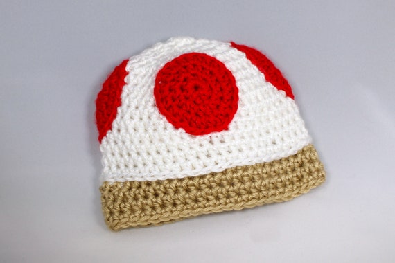 Child Red Toad Mushroom Mario Hat 
