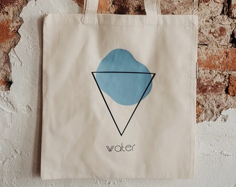 Water Sign Tote, Water Element Tote Bag, Tote Bag, Canvas Tote Bag, Reusable Tote, Shopping Tote, Cancer Tote, Pisces Tote, Scorpio Tote