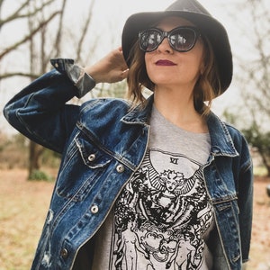 De Geliefden Tarotkaart Unisex T-Shirt, Tarot T-Shirt, De Geliefden Tarot, Tarot kaart Grafisch T-shirt, Heksachtig Tee
