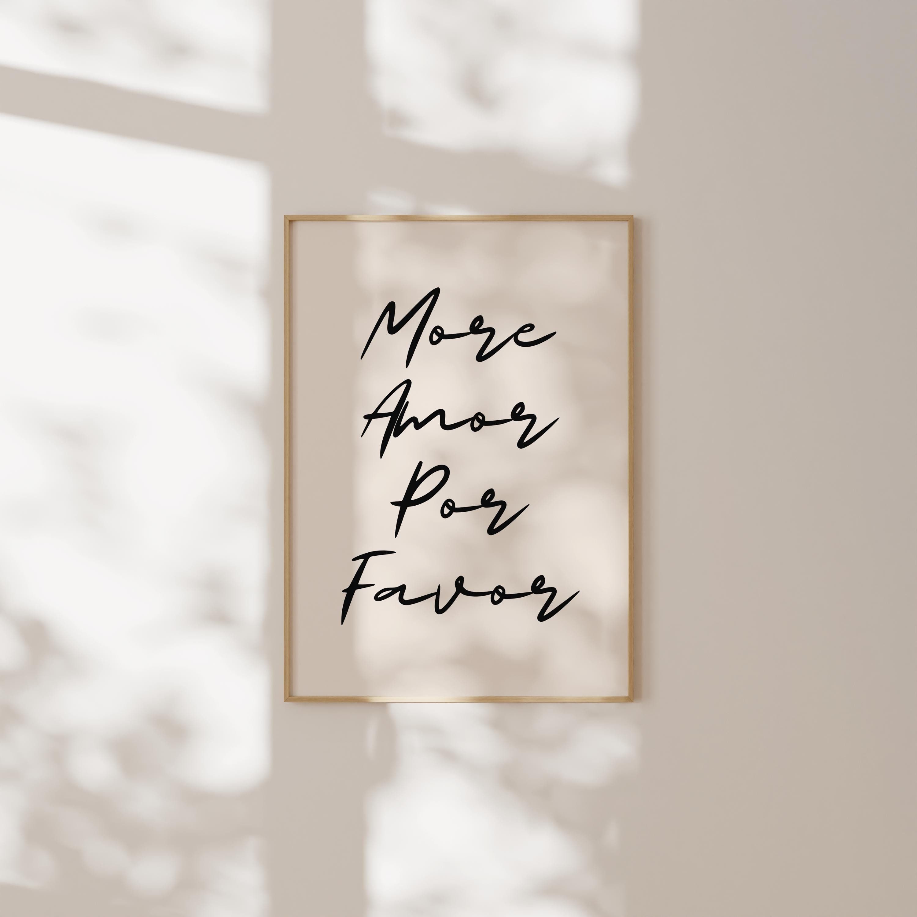 More Amor Por Favor Poster - Maximalist Healy Aesthetic Wall Art - Modern Boho Print - Digital Download - Instant Home Decor