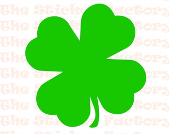 Four Leaf Clover svg – Digital Download – SVG, DFX, PNG, Eps, Jpg included - Cutting file, St Patrick's Day Clip art