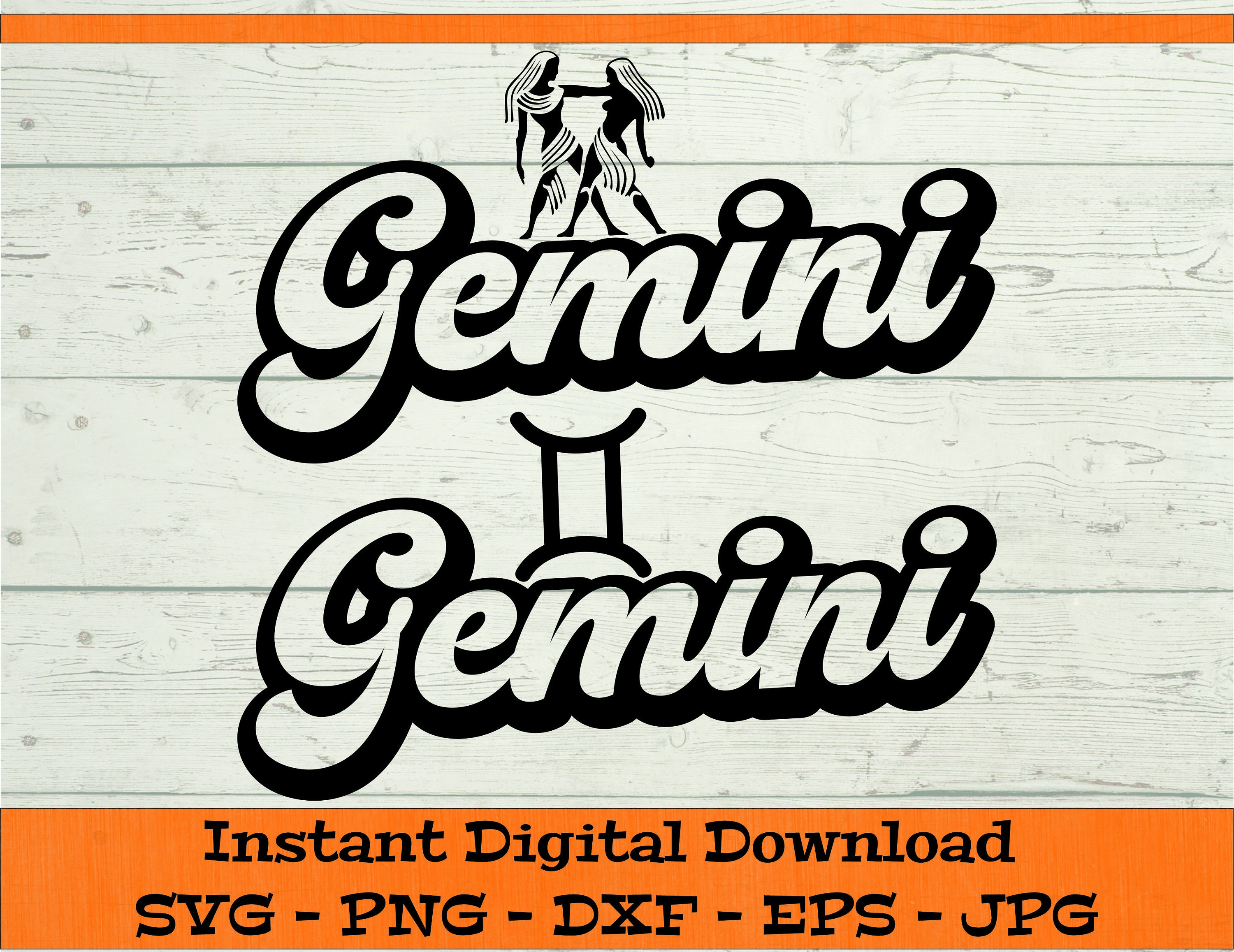 極希少◆北欧メロディアスAOR◆GEMINI/GEMINI Gemini Retro Bundle SVG - Digital Download - Zodiac Sign Shirt PNG