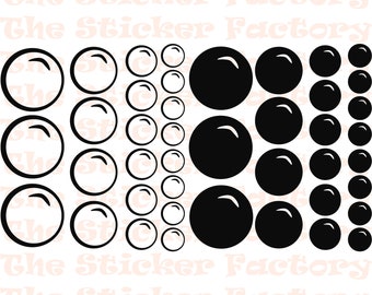 Bubbles svg – Digital Download – SVG, DFX, PNG, Eps, Jpg - Cutting Files for Cricut, Bathroom Clip art
