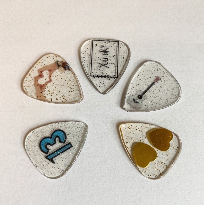 Fearless Guitar Pick 5pack Taylor Swift Inspired Guitar Etsy