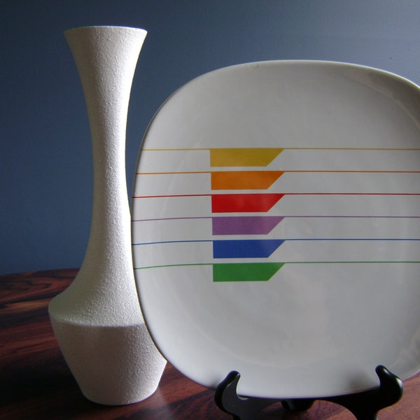 Retro Square Rainbow Platter by Jack Prince for Block Bernarda