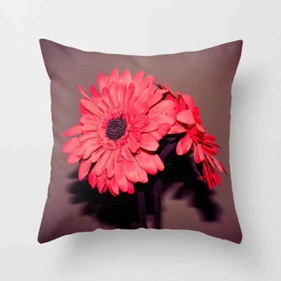 Pink Petal Throw Pillow Flower Bright And Colourful Etsy