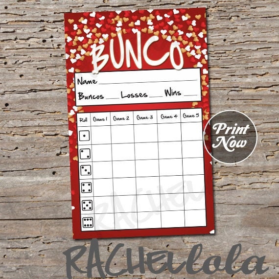 Valentine Bunco Score Card Score Sheet Red Heart Bunko Etsy de Valentine Bunco Score Card Score Sheet Red Heart Bunko Etsy de