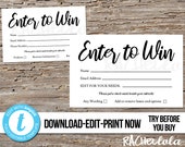 Giveaway Entry Form Template