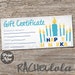 Hanukkah Printable Gift Certificate Template, Photography Coupon ...