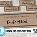 Editable Custom Printable Kraft Coupon Template, Gift Certificate ...