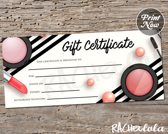 makeup printable gift certificate template stylist spring direct younique gift certificate template