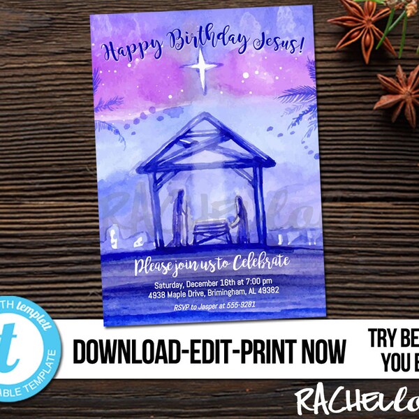 Happy Birthday Jesus Etsy